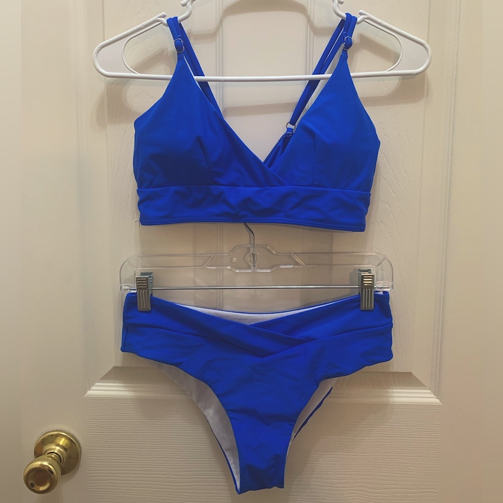 ROMWE Blue Bikini